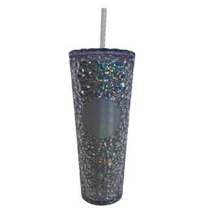 2024 Starbucks Silver Iridescent Gem Tumbler With Straw